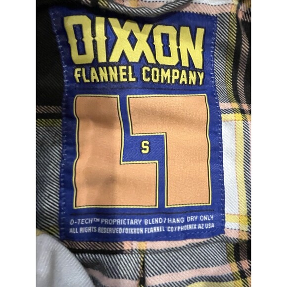DIXXON Womens Loud Lacquer Flannel Sz S Limited Gold Black Snap buttons NWOT - Picture 10 of 10